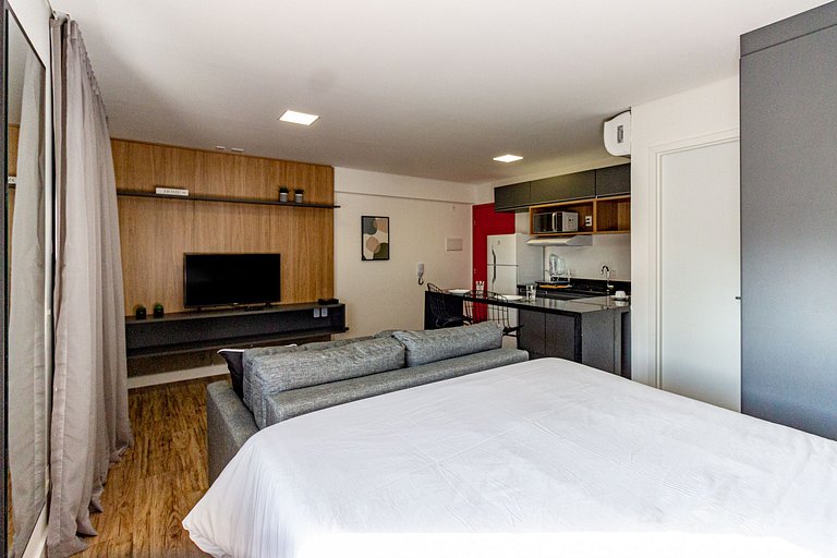 Studio Premium com varanda