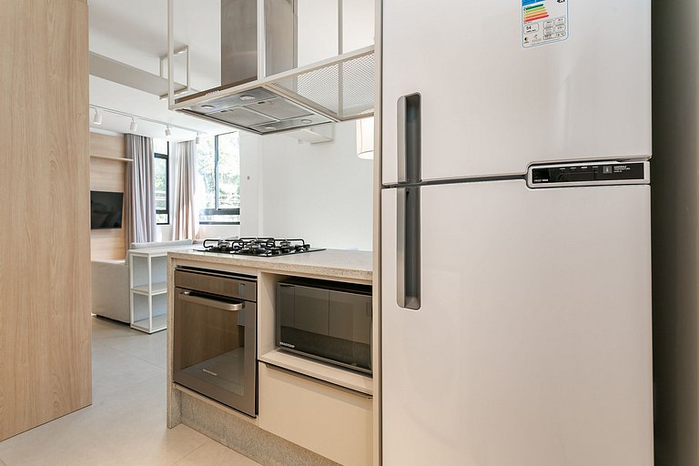 Studio c/ Máquina, Sala e Cozinha