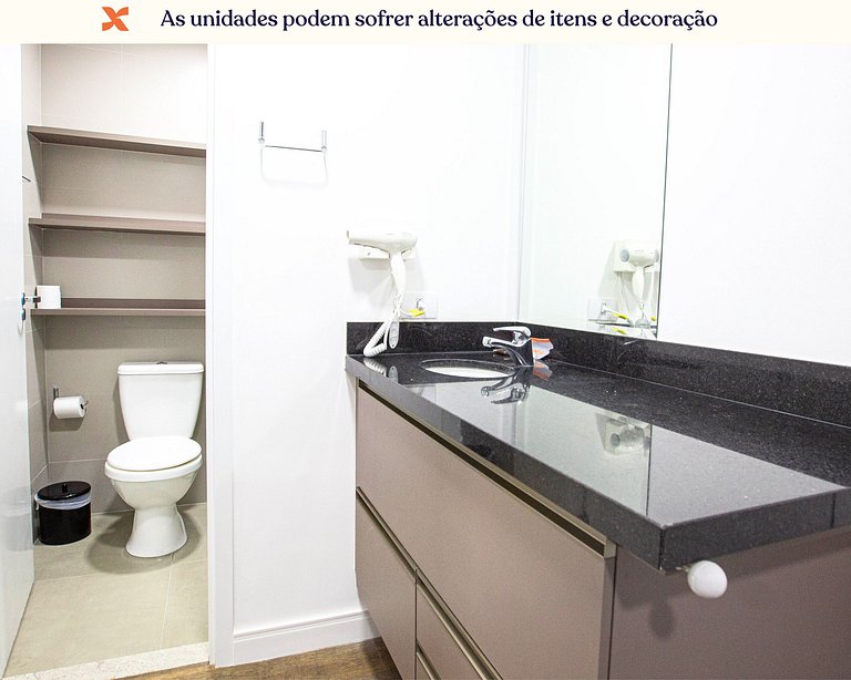 Apt 1 quarto versátil Alto da Glória, Curitiba- Plano Mensal