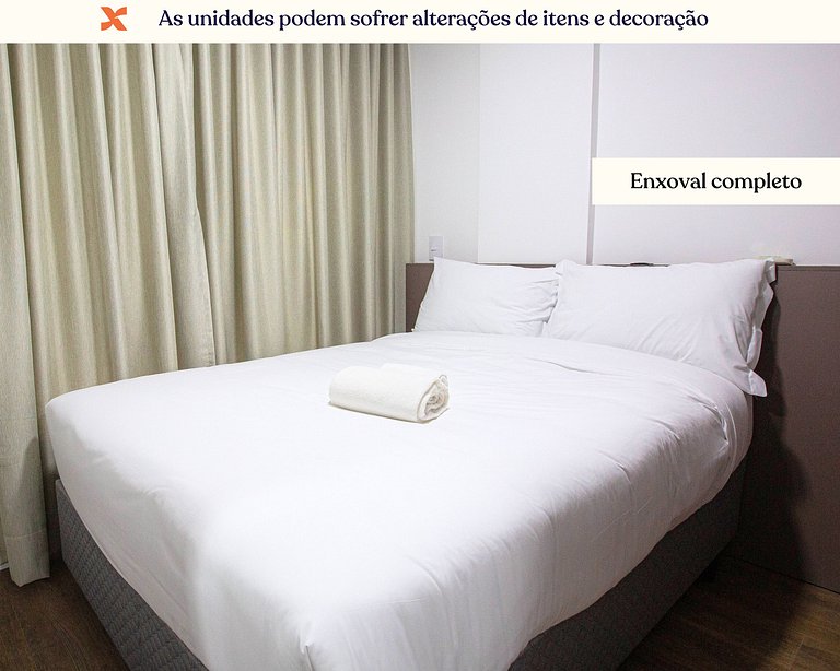 Apt 1 quarto versátil Alto da Glória, Curitiba- Plano Mensal