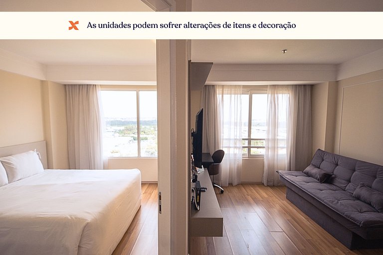 Apartamento standard 1 cama casal