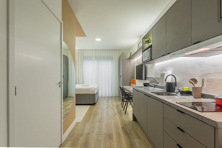 Studio novinho em Curitiba- Prado Velho- Plano mensal