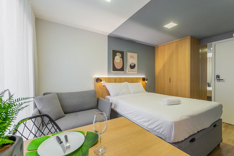 Studio plus 1 double bed