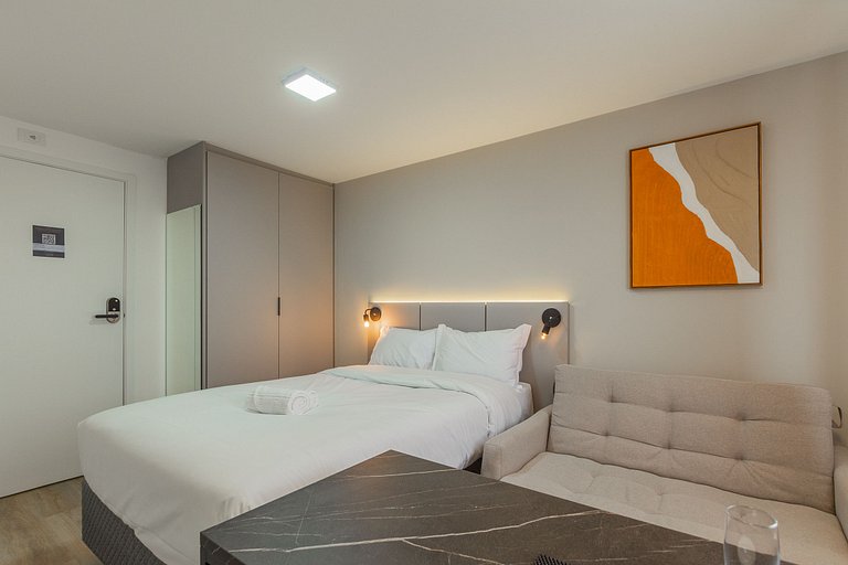 Studio Prime novinho em Curitiba, Prado Velho- Plano mensal
