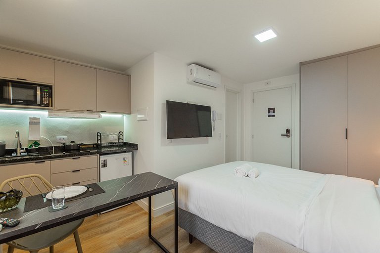 Studio Prime novinho em Curitiba, Prado Velho- Plano mensal
