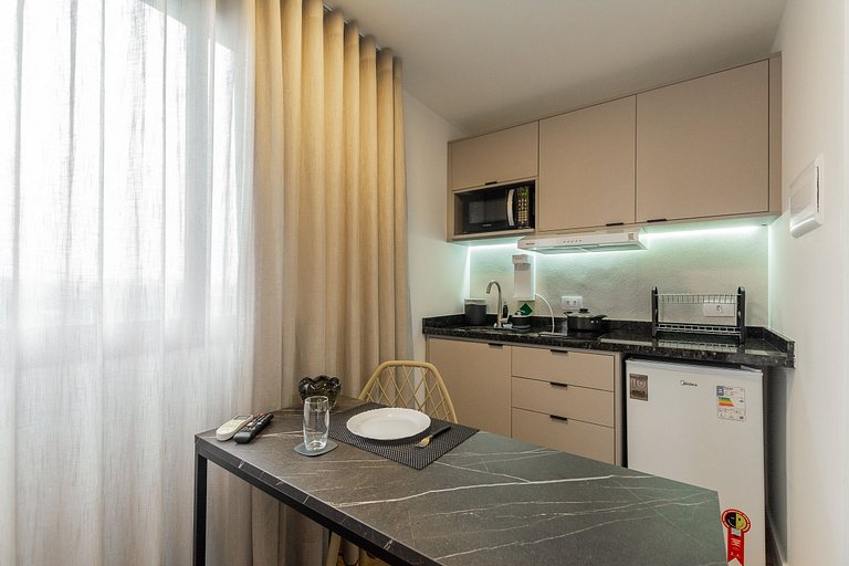 Studio Prime novinho em Curitiba, Prado Velho- Plano mensal