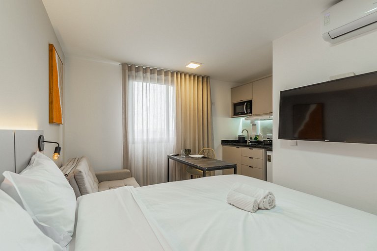 Studio Prime novinho em Curitiba, Prado Velho- Plano mensal