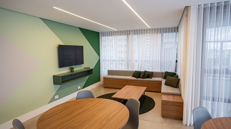 Studio compacto 1 cama de casal