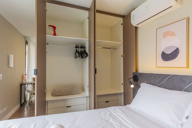 Apto 1 quarto Plus para locação, Já mobiliado!