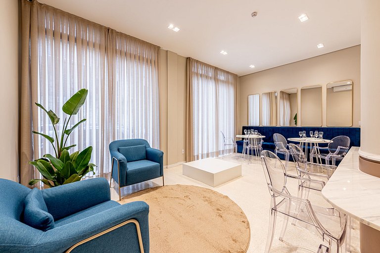 Studio conforto com vista