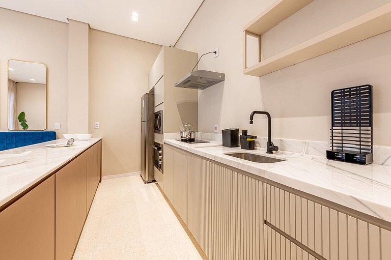 Studio conforto com vista