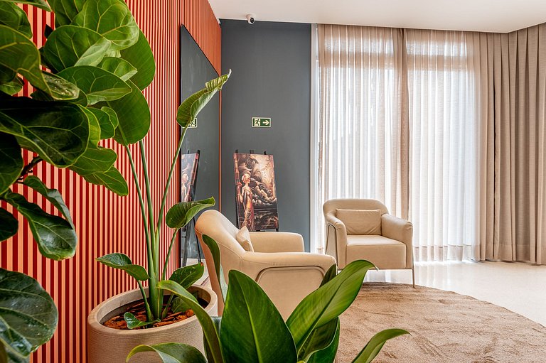 Studio conforto com vista