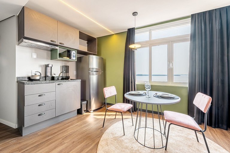 Studio conforto com vista