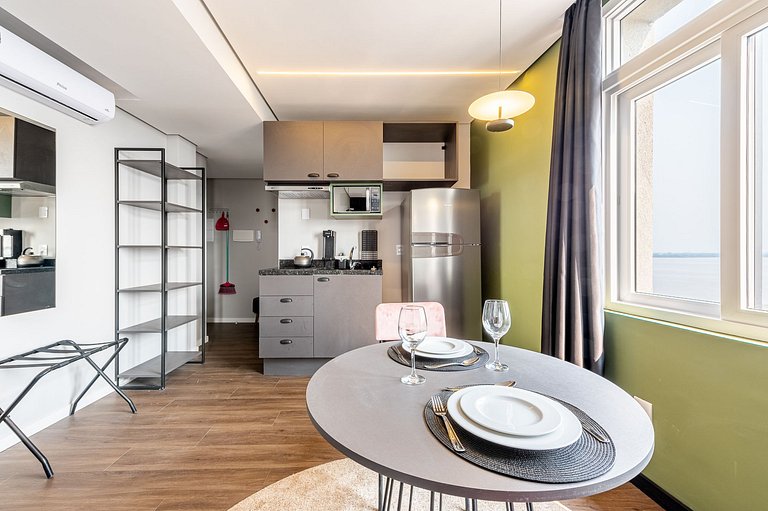 Studio conforto com vista