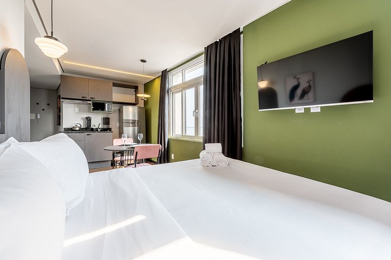 Studio conforto com vista