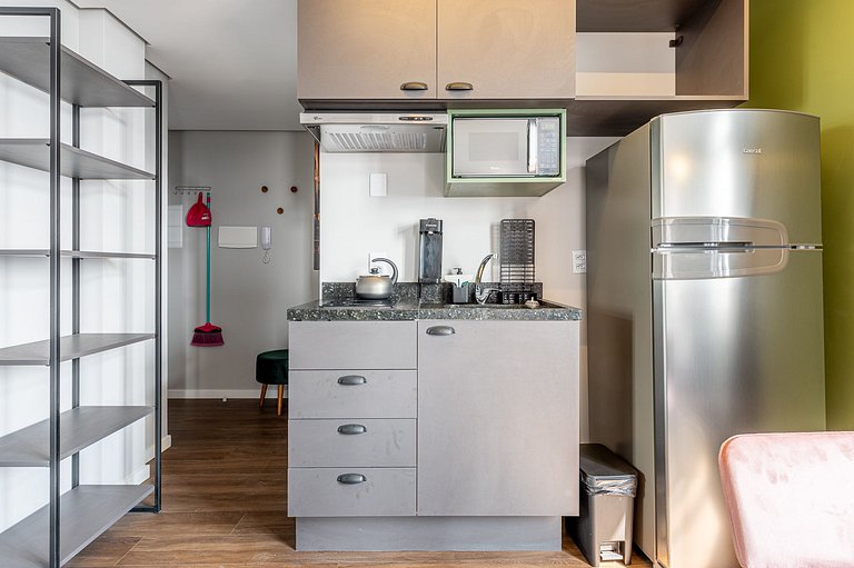 Studio conforto com vista