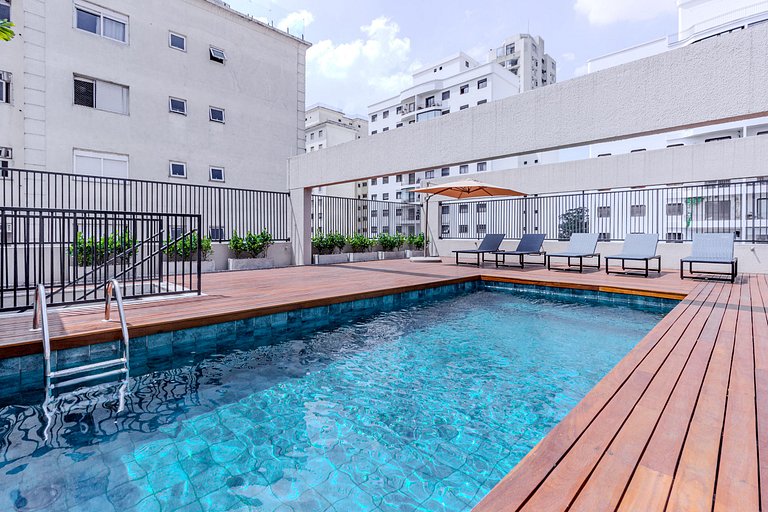 Xtay Vila Madalena - Fique perto de tudo piscina ao ar livre