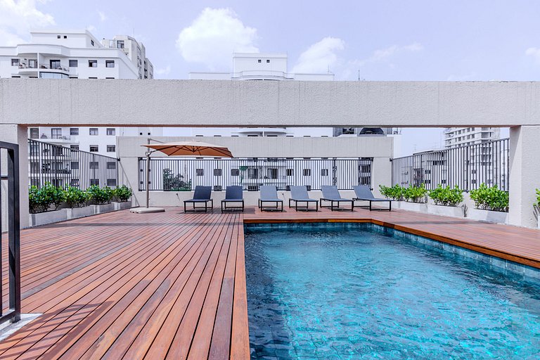 Xtay Vila Madalena - Fique perto de tudo piscina ao ar livre