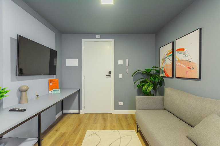 Studio Prime novinho em Curitiba, Prado Velho- Plano mensal