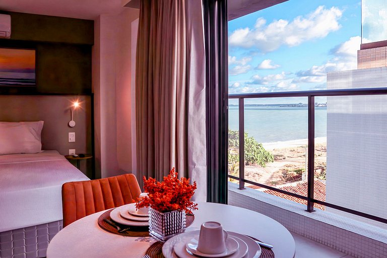 Studio Comfort com Varanda - Vista Parcial Mar