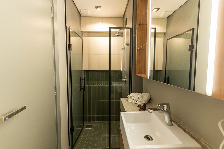 Apto com sacada 39m² - Com varanda e confortável