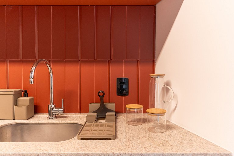 Apto Luxo com varanda 53m² - Completo e aconchegante
