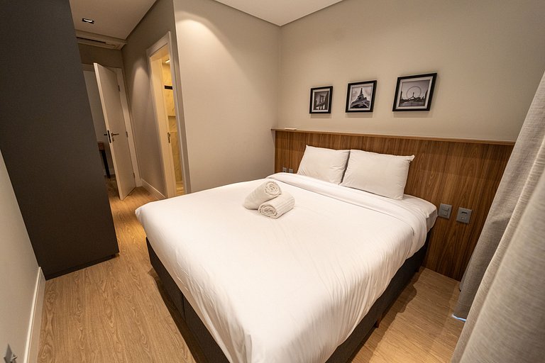 Apartamento com 2 suítes e máquina de lavar
