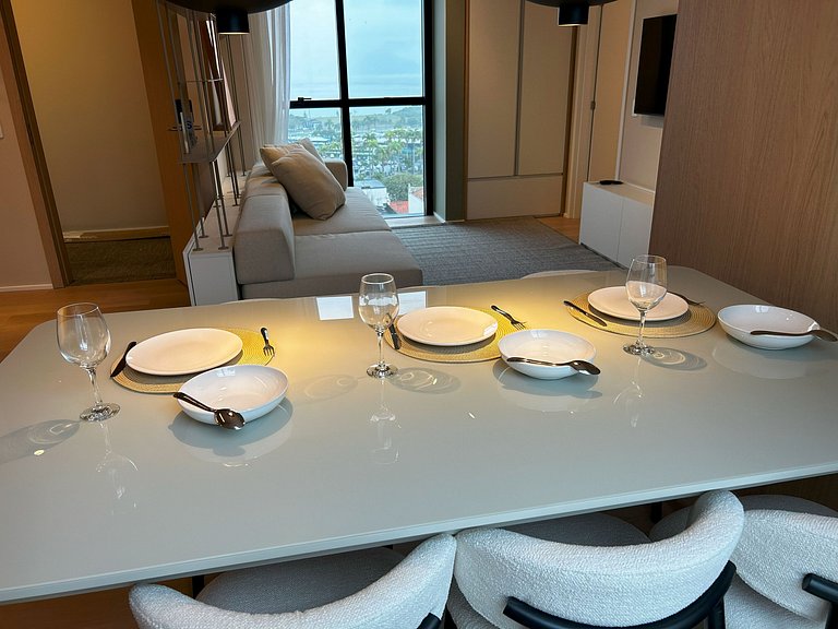 Apartamento 2 suites vista mar