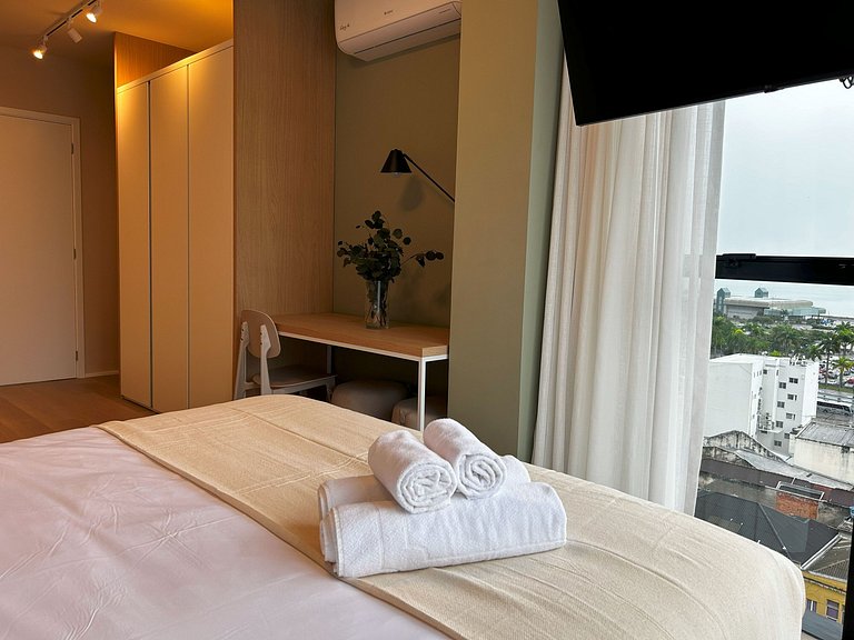 Apartamento 2 suites vista mar