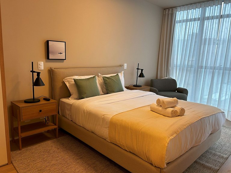 Apartamento 2 suites vista mar