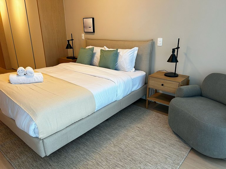 Apartamento 2 suites vista mar