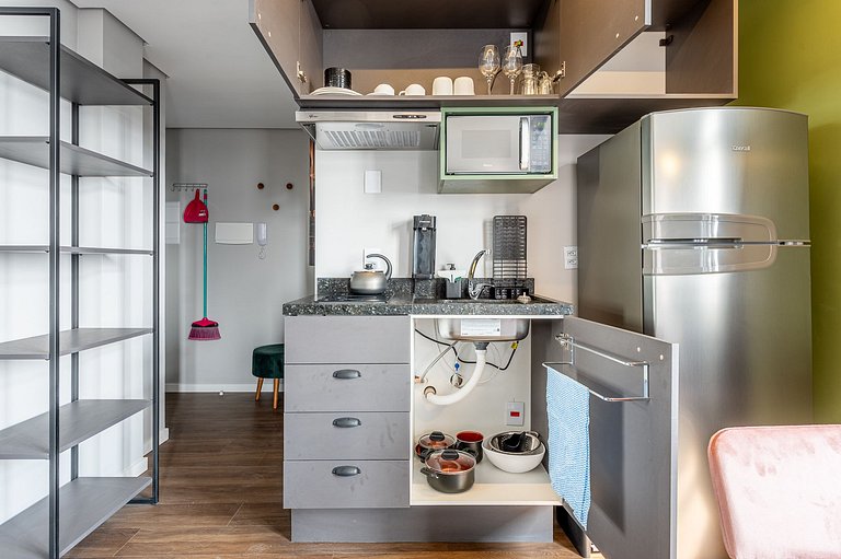 Studio Conforto com Vista para locação em Porto Alegre