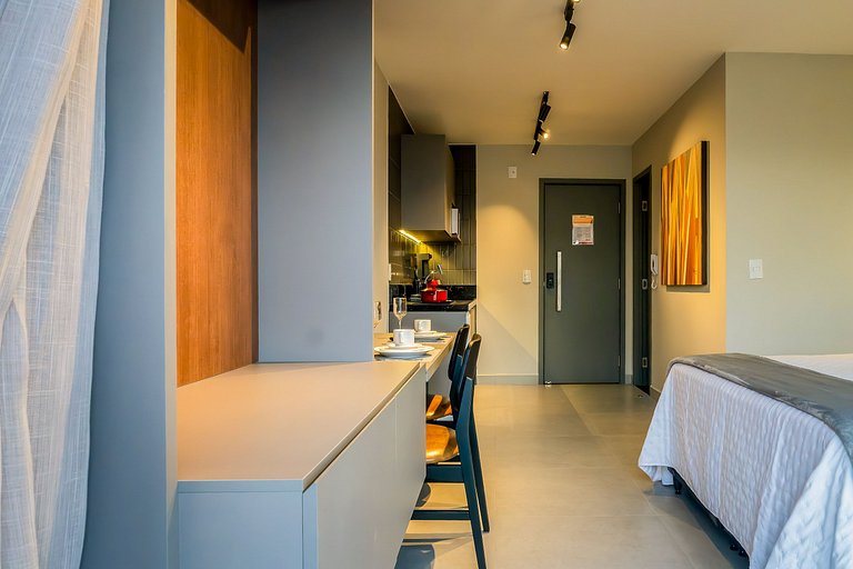 Studio Premium com sacada