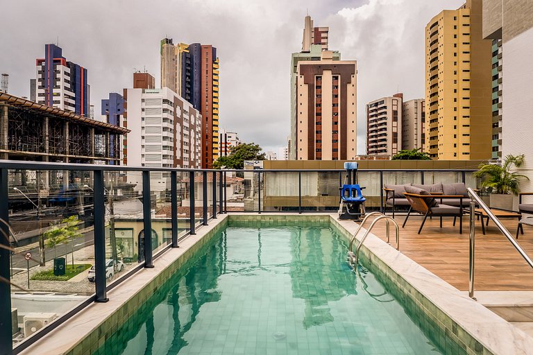 Studio Premium com sacada