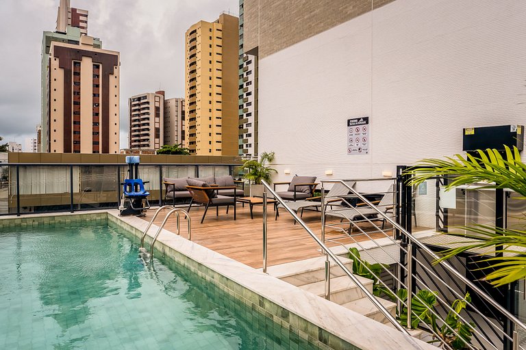 Studio Premium com sacada