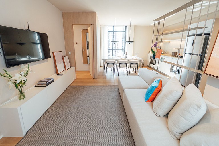 Apartamento 2 suites vista mar