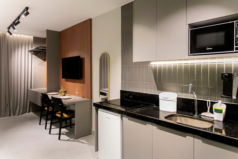 Studio Premium com sacada