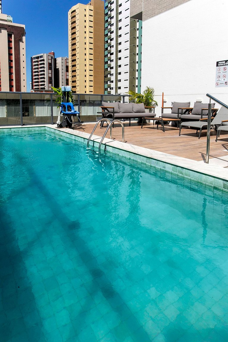 Simple Smart By Xtay - Bleisure in João Pessoa: pool, gym, a