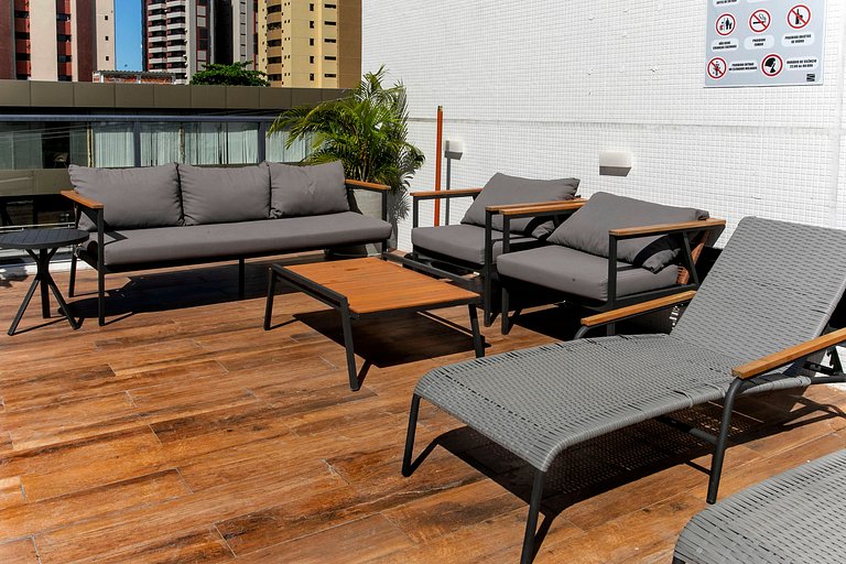 Simple Smart By Xtay - Bleisure in João Pessoa: pool, gym, a