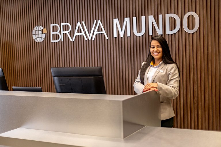 Apto Família 26m² - 3min da praia c/ cozinha