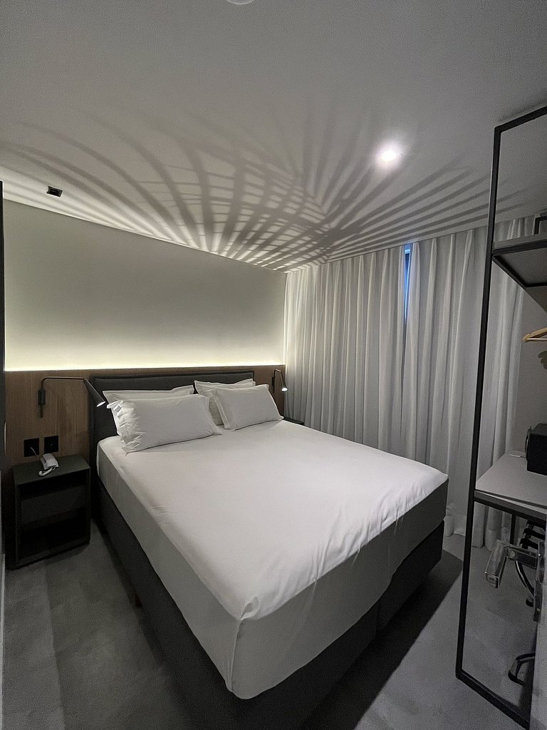 Apto Família 26m² - 3min da praia c/ cozinha