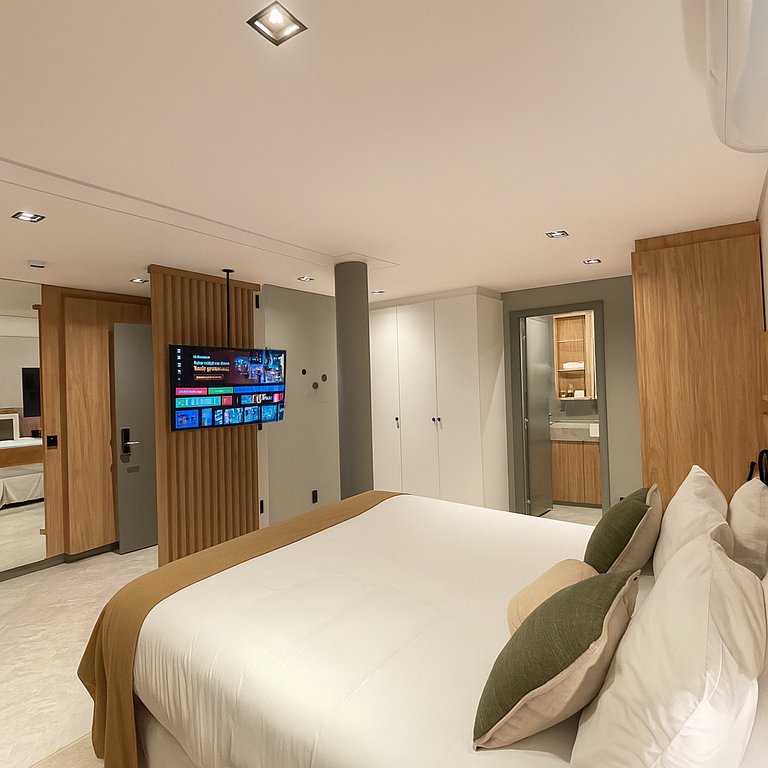 Studio 2 pessoas 36m² - Wi-Fi Rapido e Estacao de Trabalho