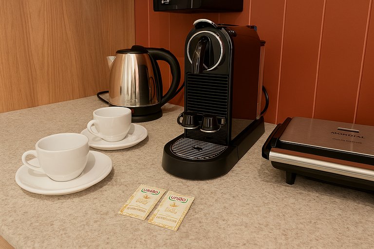 Studio 2 pessoas 36m² - Wi-Fi Rapido e Estacao de Trabalho