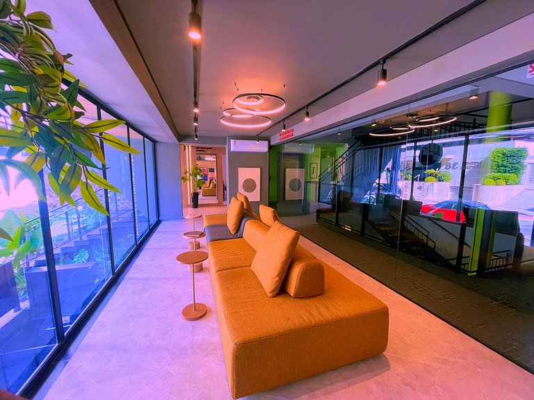 Studio Luxo 47m² - até 2 pessoas com sofá