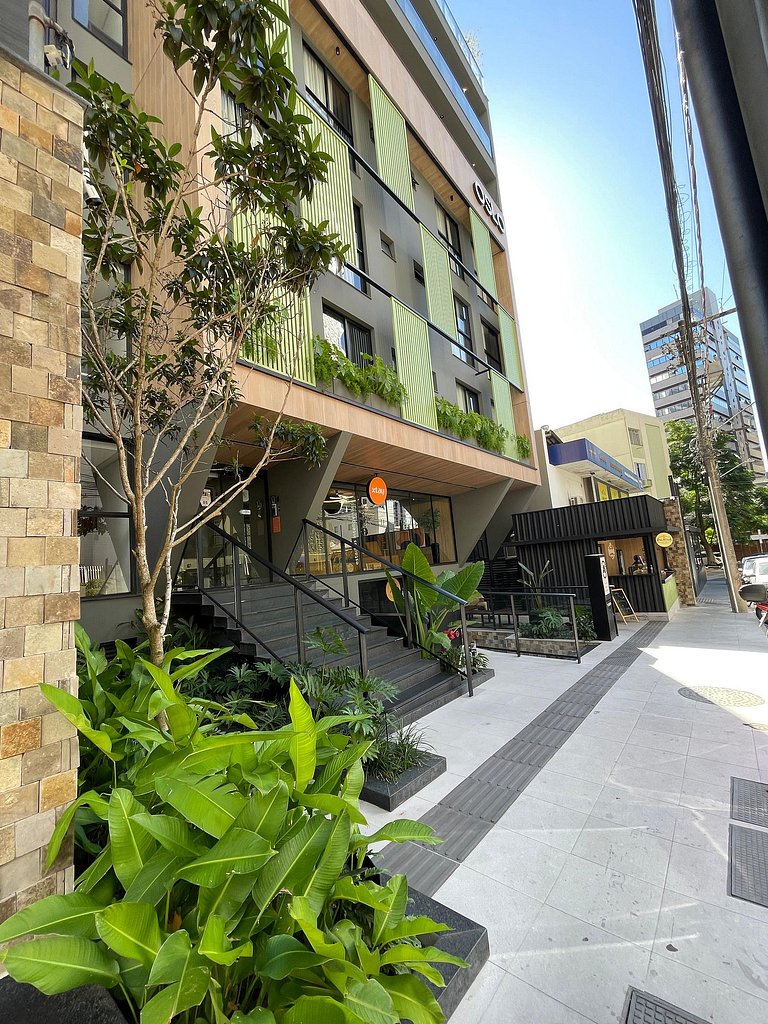 Studio Luxo 53m² - até 2 pessoas com área de lazer