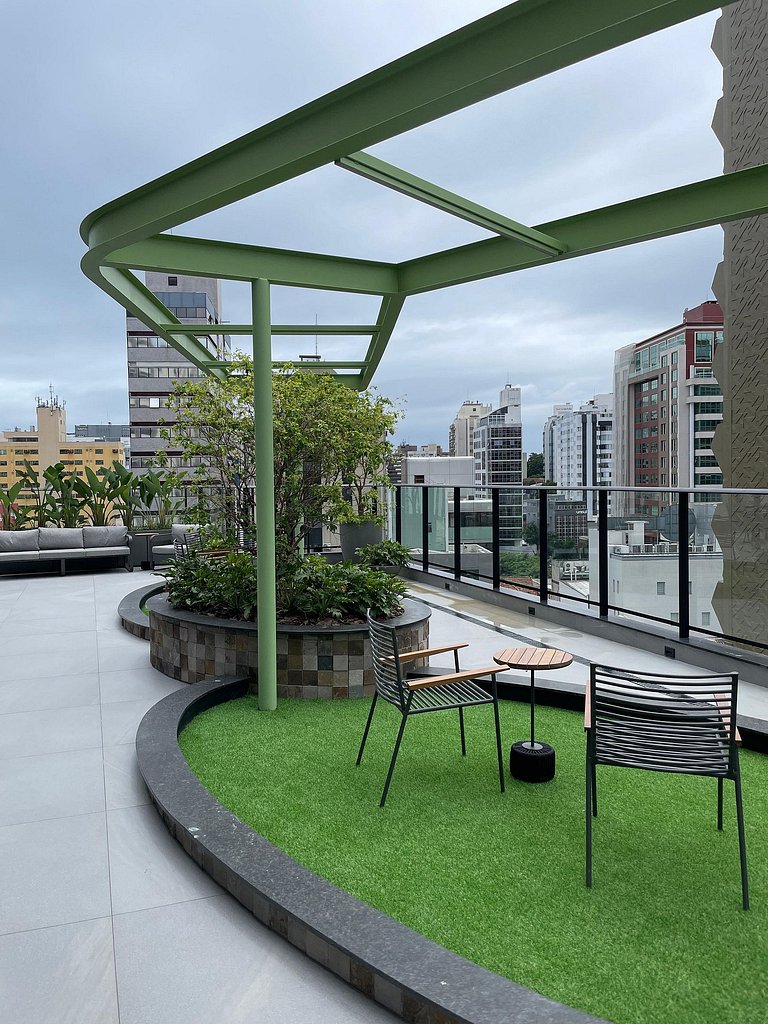 Studio Luxo 53m² - até 2 pessoas com área de lazer