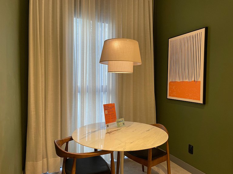 Studio Luxo 53m² - até 2 pessoas com área de lazer