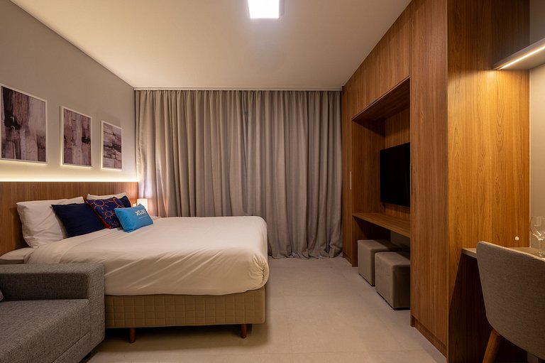 Estudio en Perdizes con Sofá – Perfecto para 2 Personas, Gim