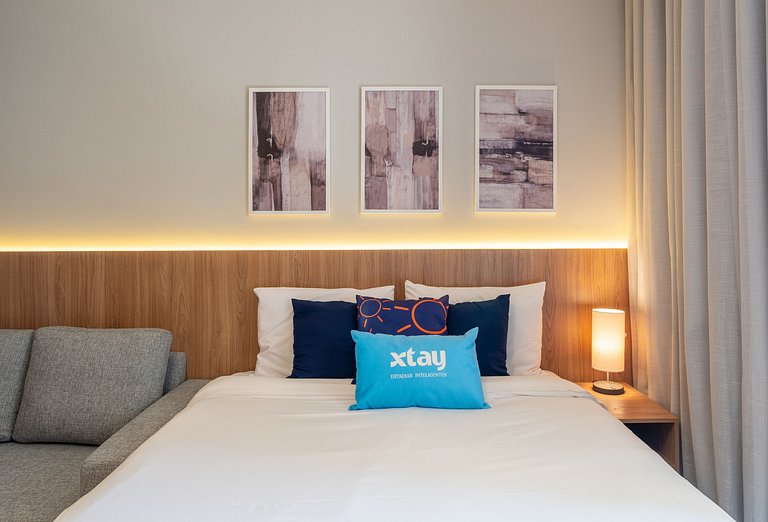 Studio in Perdizes with Sofa – Perfect for 2 Guests, Gym and