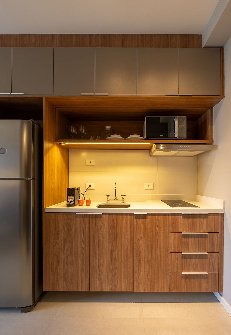 Studio in Perdizes with Sofa – Perfect for 2 Guests, Gym and